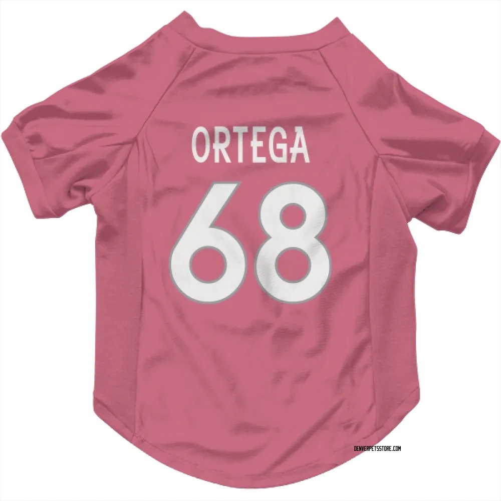 Denver Broncos Gavin Ortega Pink Pet Jersey for Dog & Cat