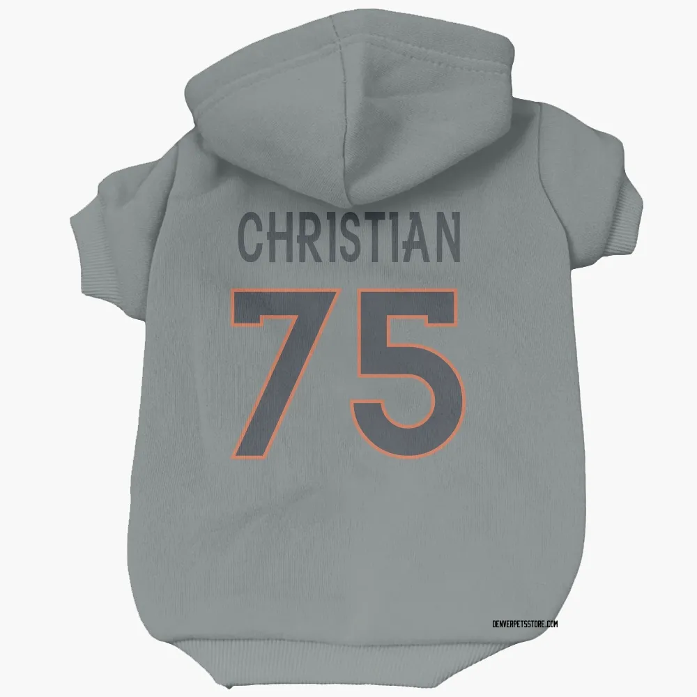 Denver Broncos Geron Christian Gray Pet Hoodie for Dog & Cat