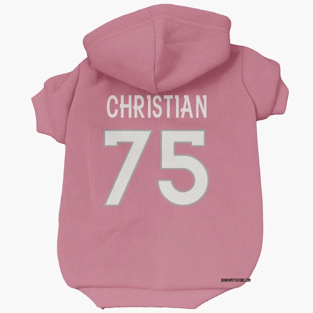 Denver Broncos Geron Christian Pink Pet Hoodie for Dog & Cat