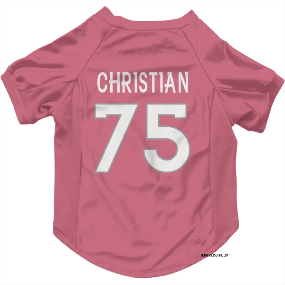 Denver Broncos Geron Christian Pink Pet Jersey for Dog & Cat