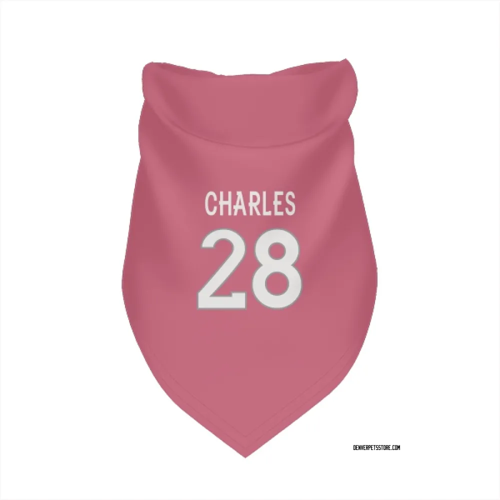 Denver Broncos Jamaal Charles Pink Pet Bandana for Dog & Cat