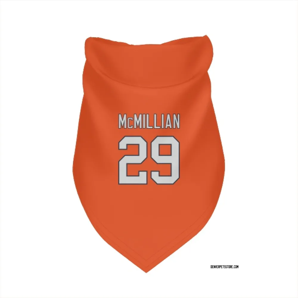 Denver Broncos Ja'Quan McMillian Orange Pet Bandana for Dog & Cat