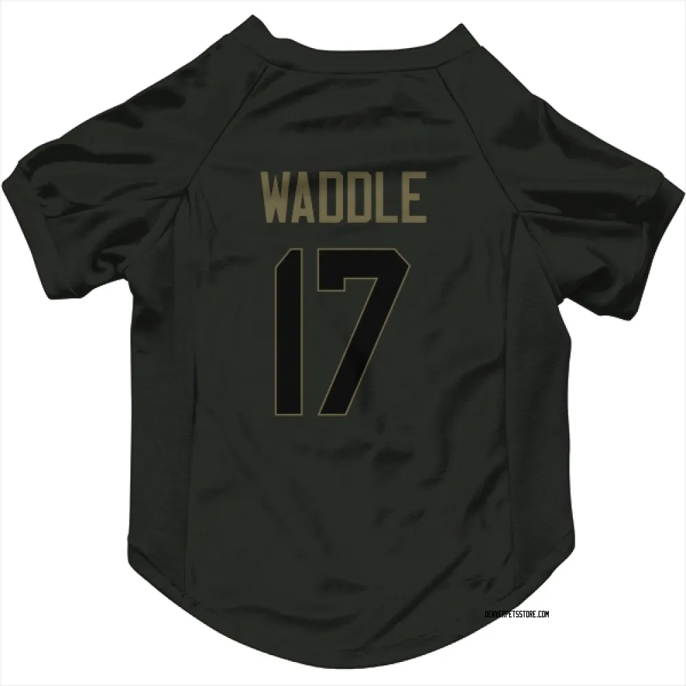 Denver Broncos Jaylen Waddle Black Service Pet Jersey for Dog & Cat