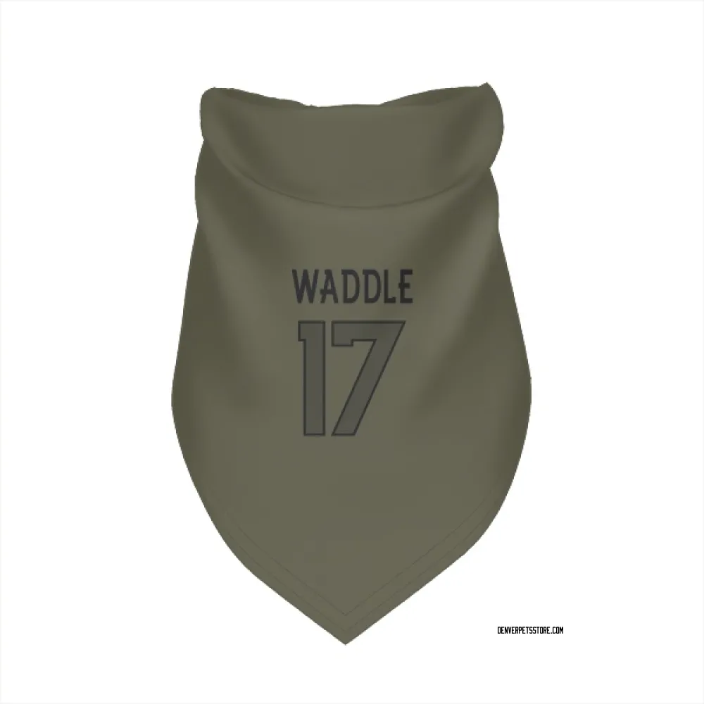 Denver Broncos Jaylen Waddle Olive Pet Bandana for Dog & Cat