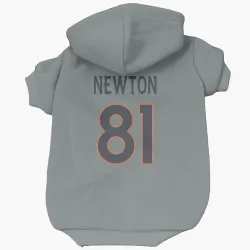 Denver Broncos Jerjuan Newton Gray Pet Hoodie for Dog & Cat