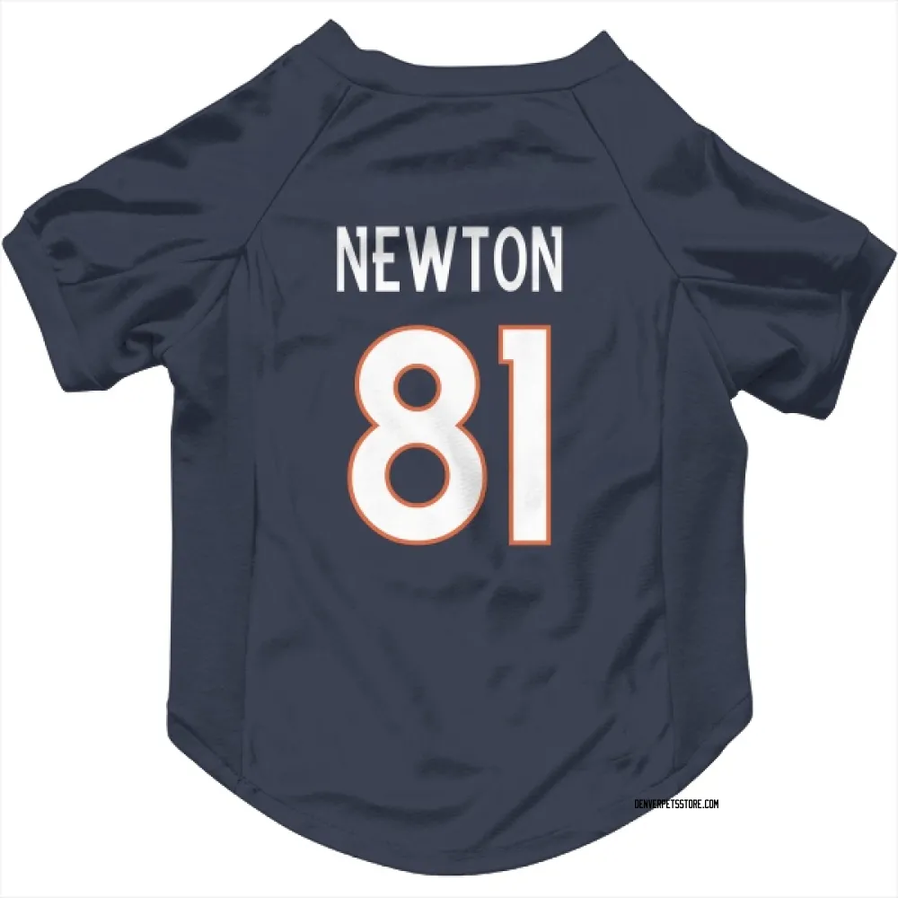 Denver Broncos Jerjuan Newton Navy Pet Jersey for Dog & Cat