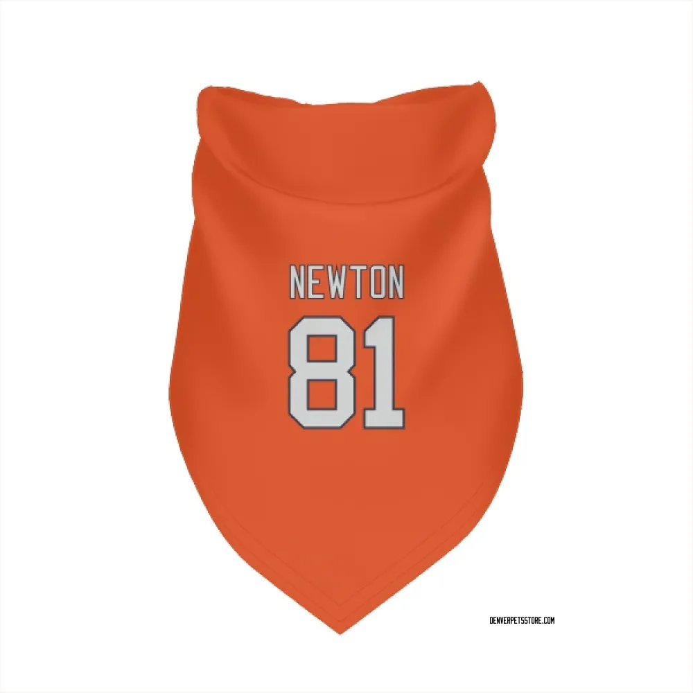 Denver Broncos Jerjuan Newton Orange Pet Bandana for Dog & Cat