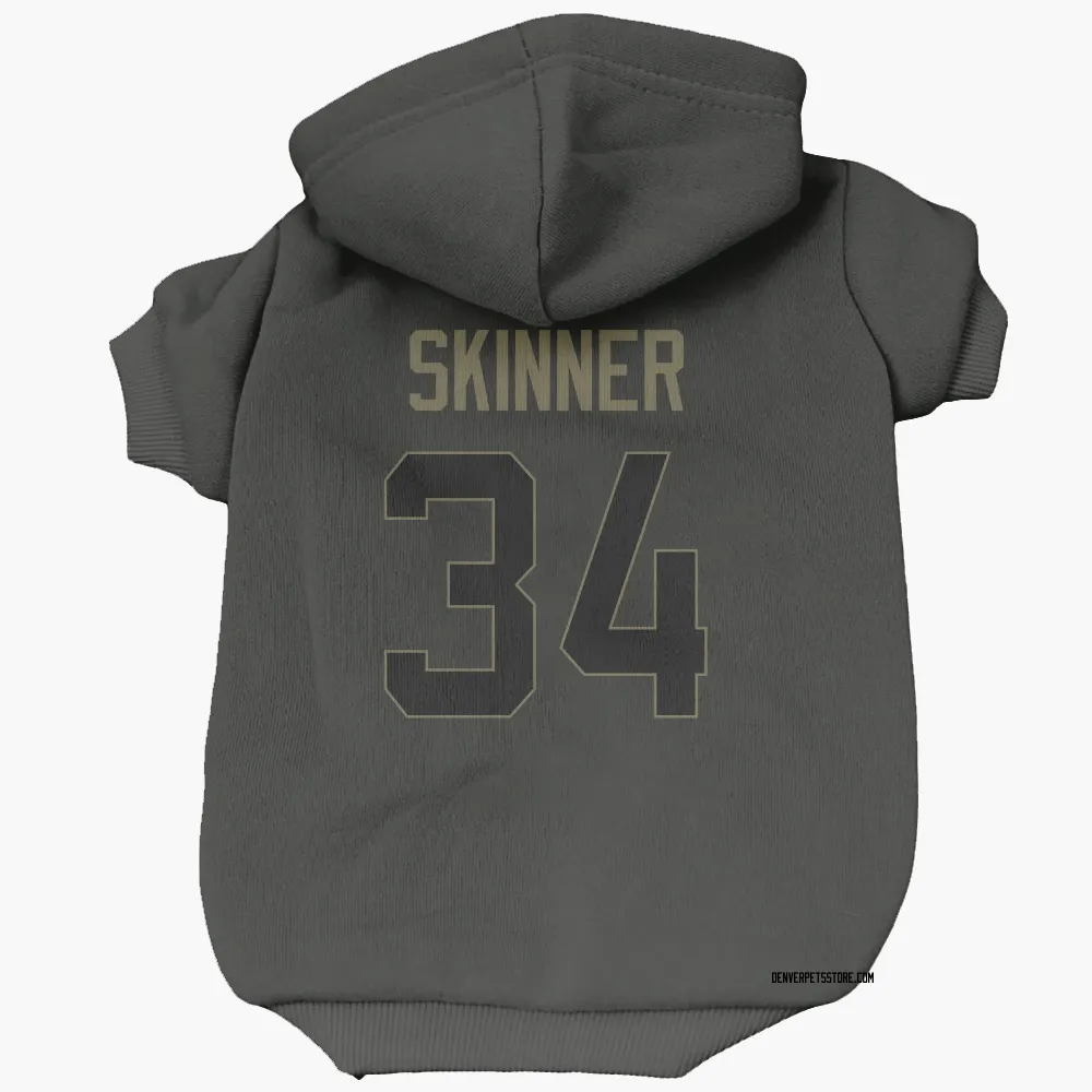 Denver Broncos JL Skinner Black Service Pet Hoodie for Dog & Cat