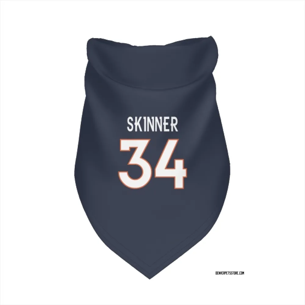 Denver Broncos JL Skinner Navy Pet Bandana for Dog & Cat