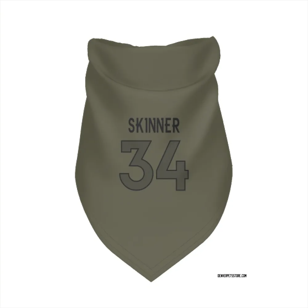 Denver Broncos JL Skinner Olive Pet Bandana for Dog & Cat