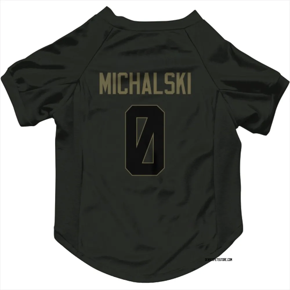 Denver Broncos Joe Michalski Black Service Pet Jersey for Dog & Cat