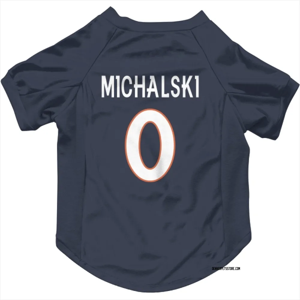 Denver Broncos Joe Michalski Navy Pet Jersey for Dog & Cat