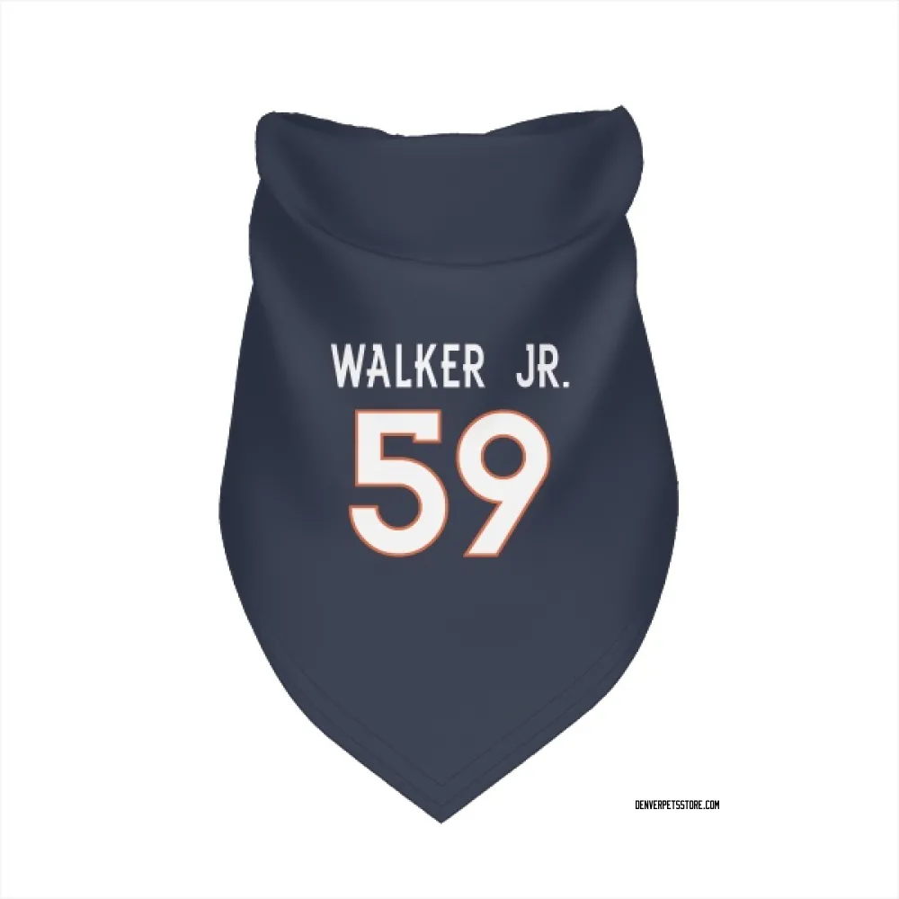 Denver Broncos Johnny Walker Jr. Navy Pet Bandana for Dog & Cat