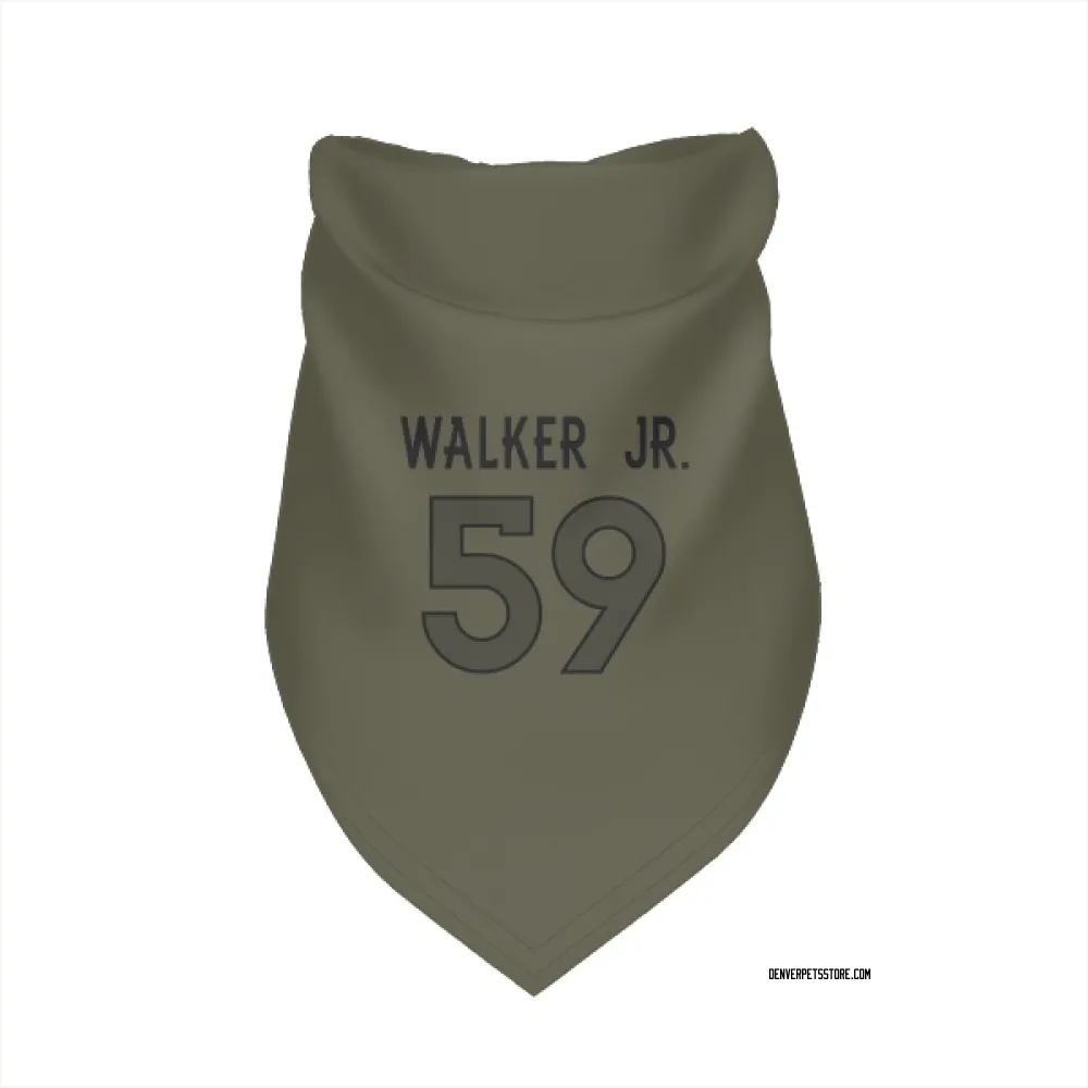 Denver Broncos Johnny Walker Jr. Olive Pet Bandana for Dog & Cat
