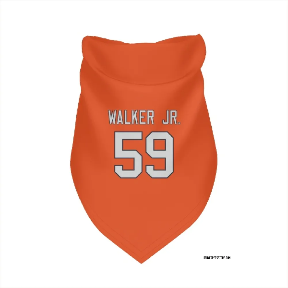 Denver Broncos Johnny Walker Jr. Orange Pet Bandana for Dog & Cat