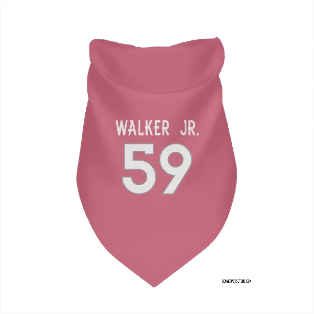 Denver Broncos Johnny Walker Jr. Pink Pet Bandana for Dog & Cat