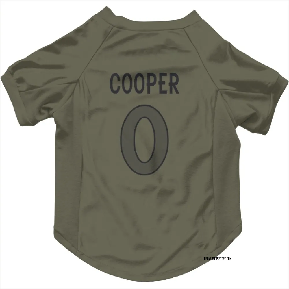 Denver Broncos Jonathon Cooper Olive Pet Jersey for Dog & Cat