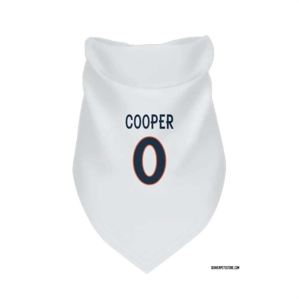 Denver Broncos Jonathon Cooper White Pet Bandana for Dog & Cat