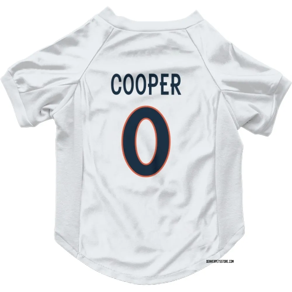 Denver Broncos Jonathon Cooper White Pet Jersey for Dog & Cat