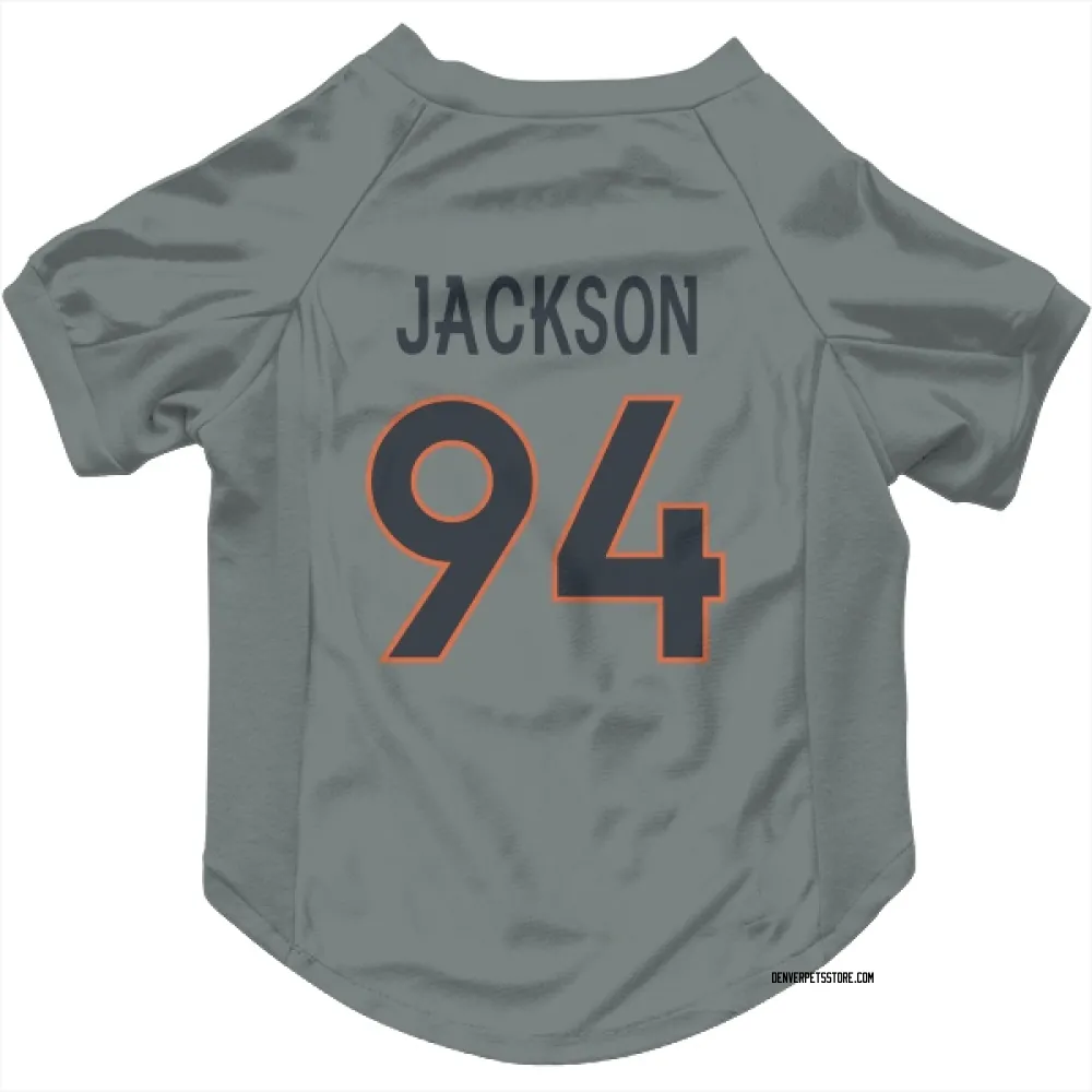 Denver Broncos Jordan Jackson Gray Pet Jersey for Dog & Cat