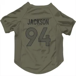 Denver Broncos Jordan Jackson Olive Pet Jersey for Dog & Cat