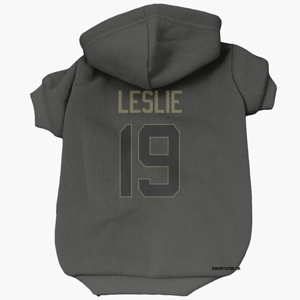 Denver Broncos Jordan Leslie Black Service Pet Hoodie for Dog & Cat