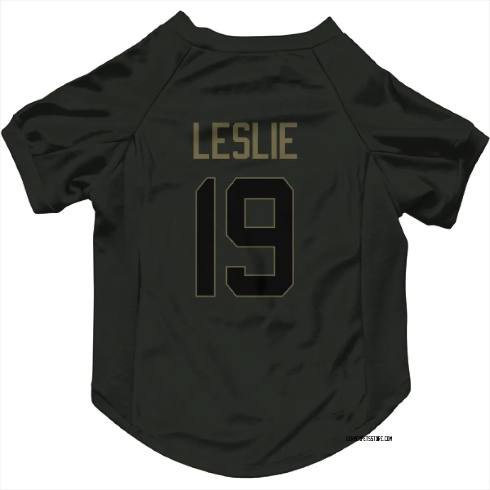 Denver Broncos Jordan Leslie Black Service Pet Jersey for Dog & Cat