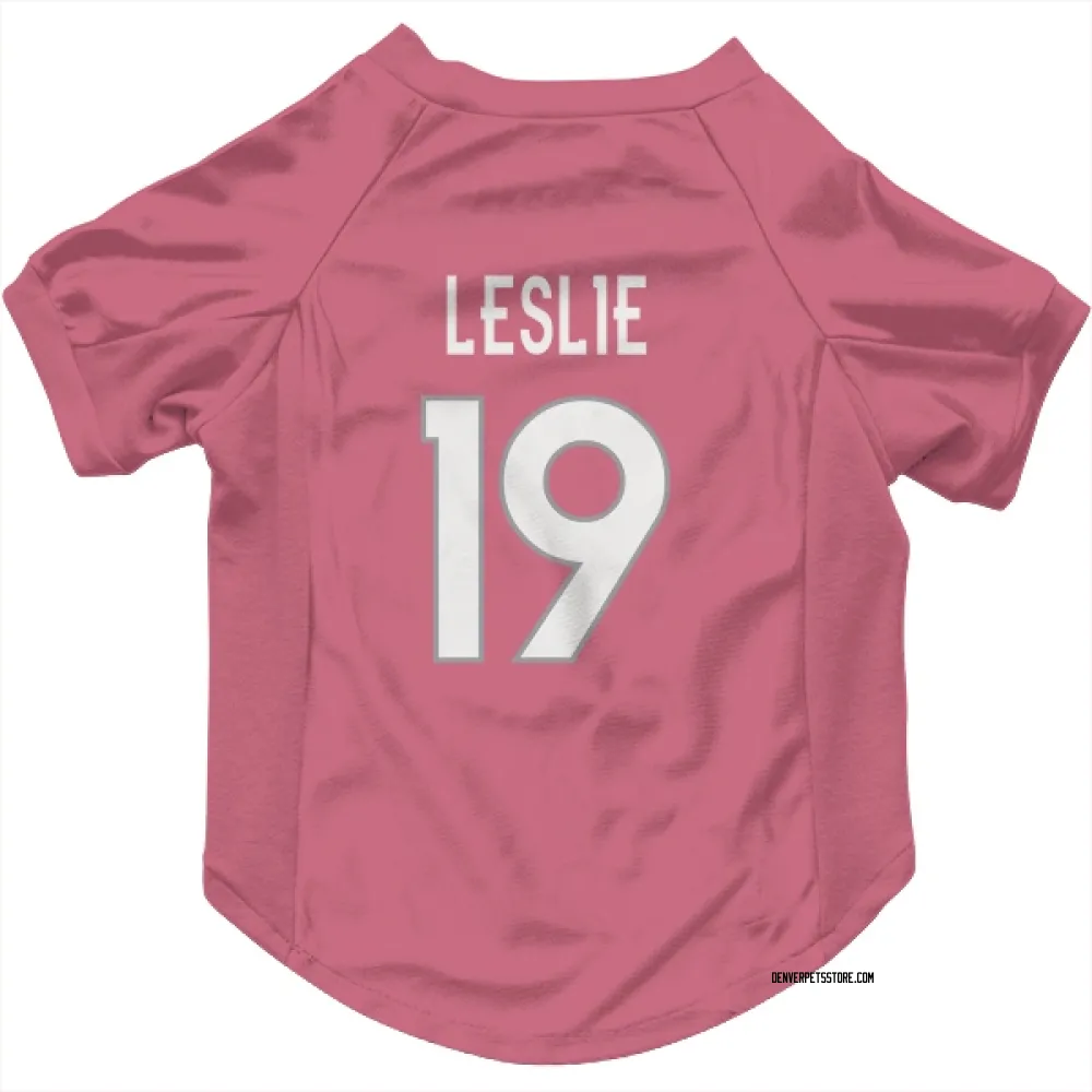 Denver Broncos Jordan Leslie Pink Pet Jersey for Dog & Cat