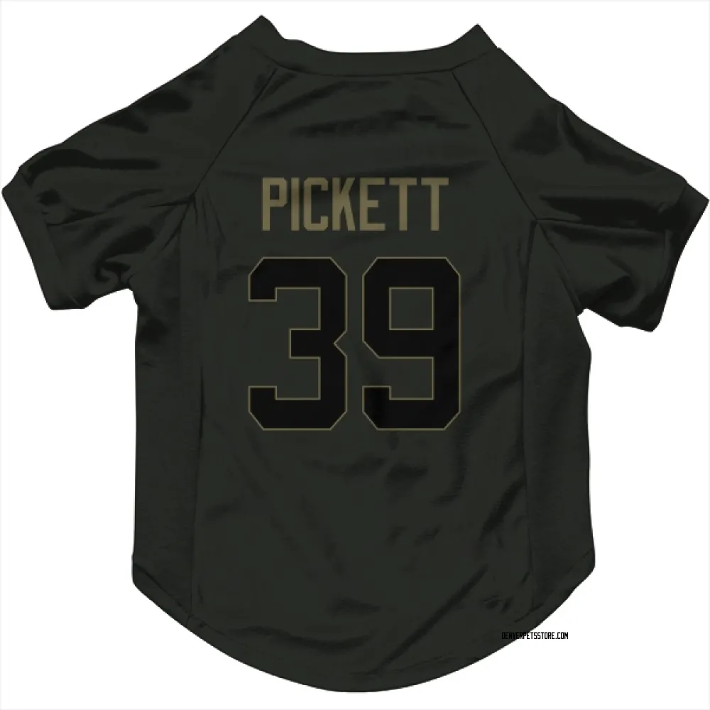 Denver Broncos Joshua Pickett Black Service Pet Jersey for Dog & Cat