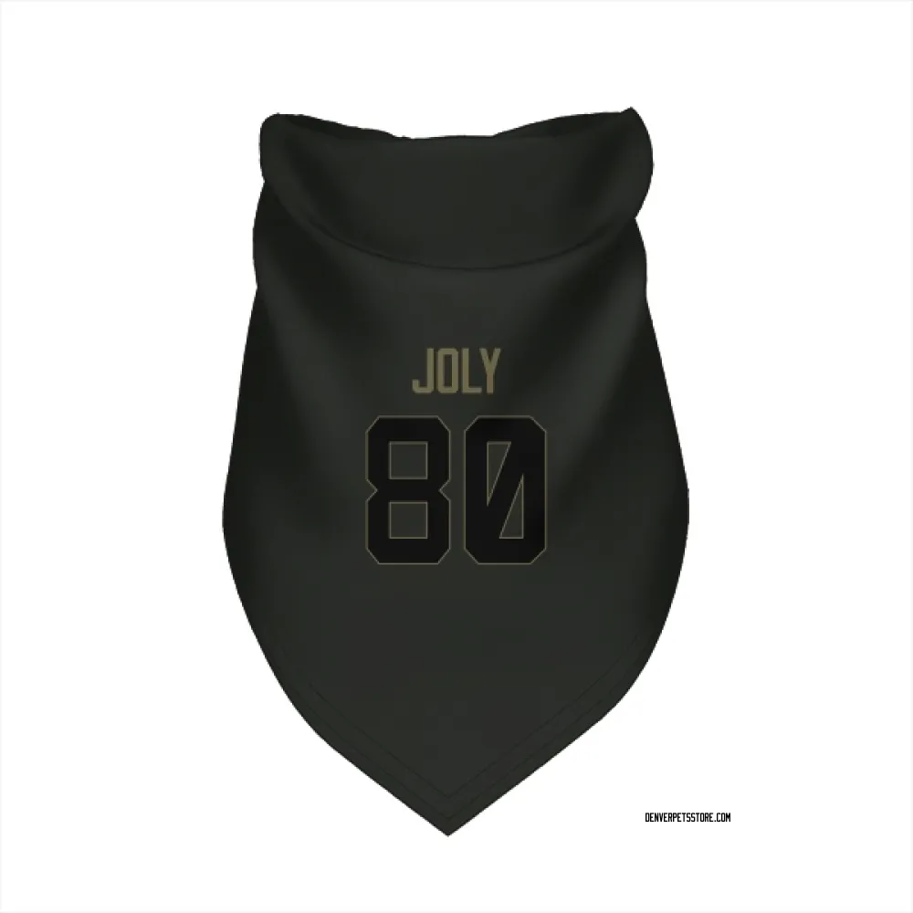 Denver Broncos Justin Joly Black Service Pet Bandana for Dog & Cat