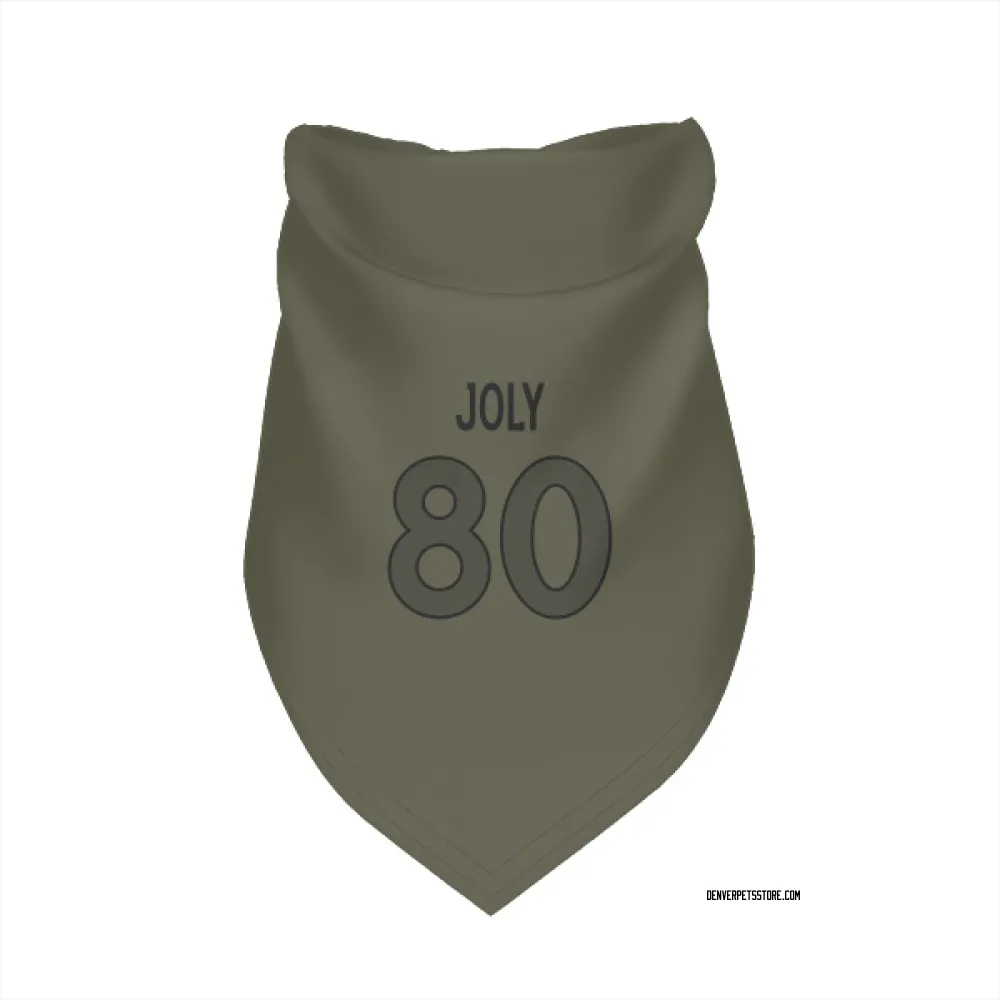 Denver Broncos Justin Joly Olive Pet Bandana for Dog & Cat