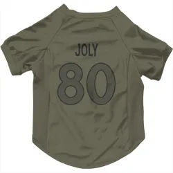 Denver Broncos Justin Joly Olive Pet Jersey for Dog & Cat