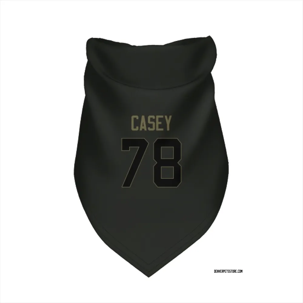 Denver Broncos Kage Casey Black Service Pet Bandana for Dog & Cat