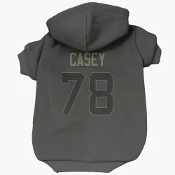 Denver Broncos Kage Casey Black Service Pet Hoodie for Dog & Cat