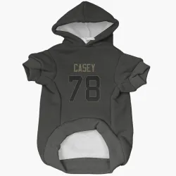 Denver Broncos Kage Casey Black Service Pet Hoodie for Dog & Cat