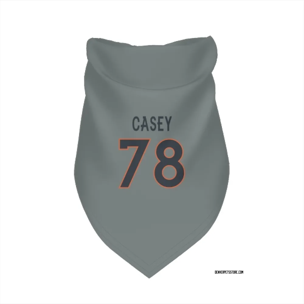 Denver Broncos Kage Casey Gray Pet Bandana for Dog & Cat