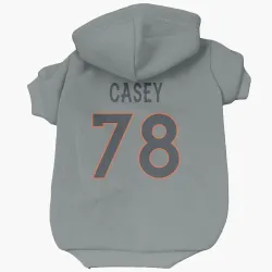 Denver Broncos Kage Casey Gray Pet Hoodie for Dog & Cat