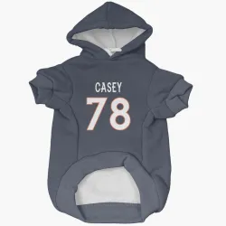 Denver Broncos Kage Casey Navy Pet Hoodie for Dog & Cat