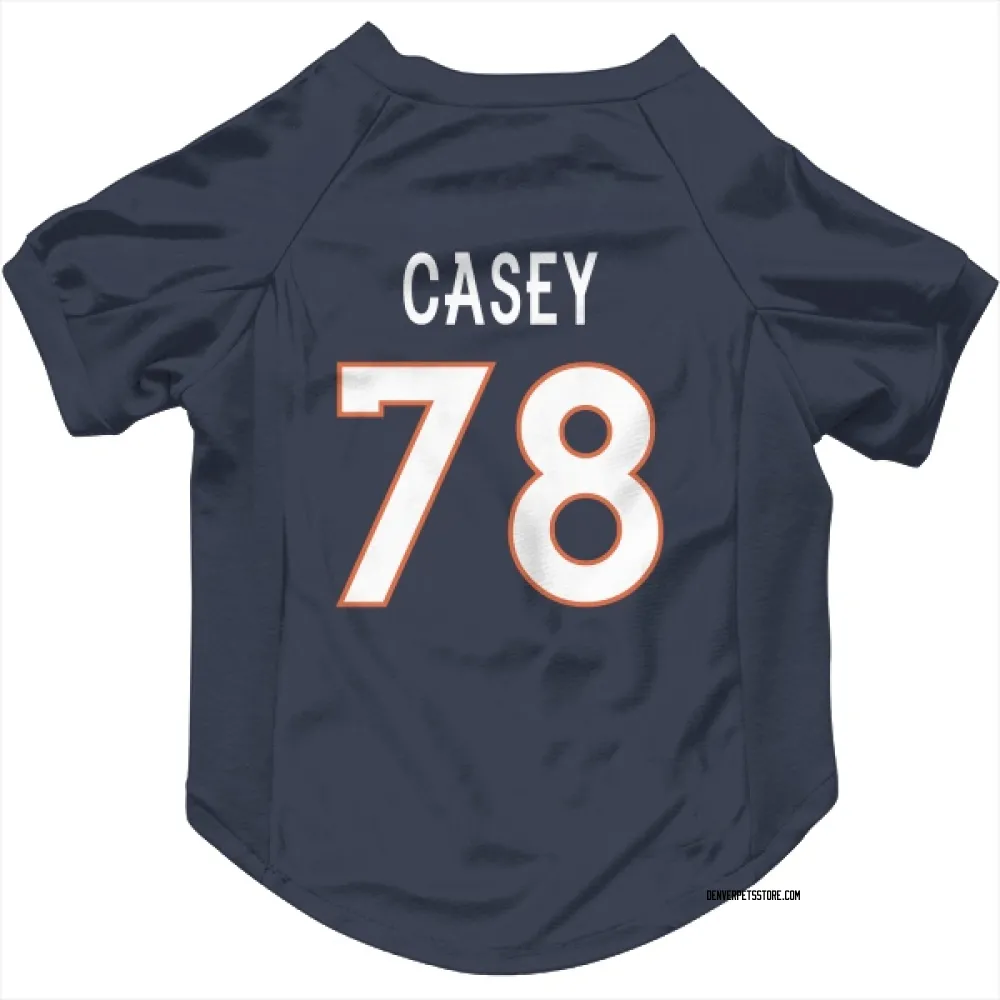 Denver Broncos Kage Casey Navy Pet Jersey for Dog & Cat