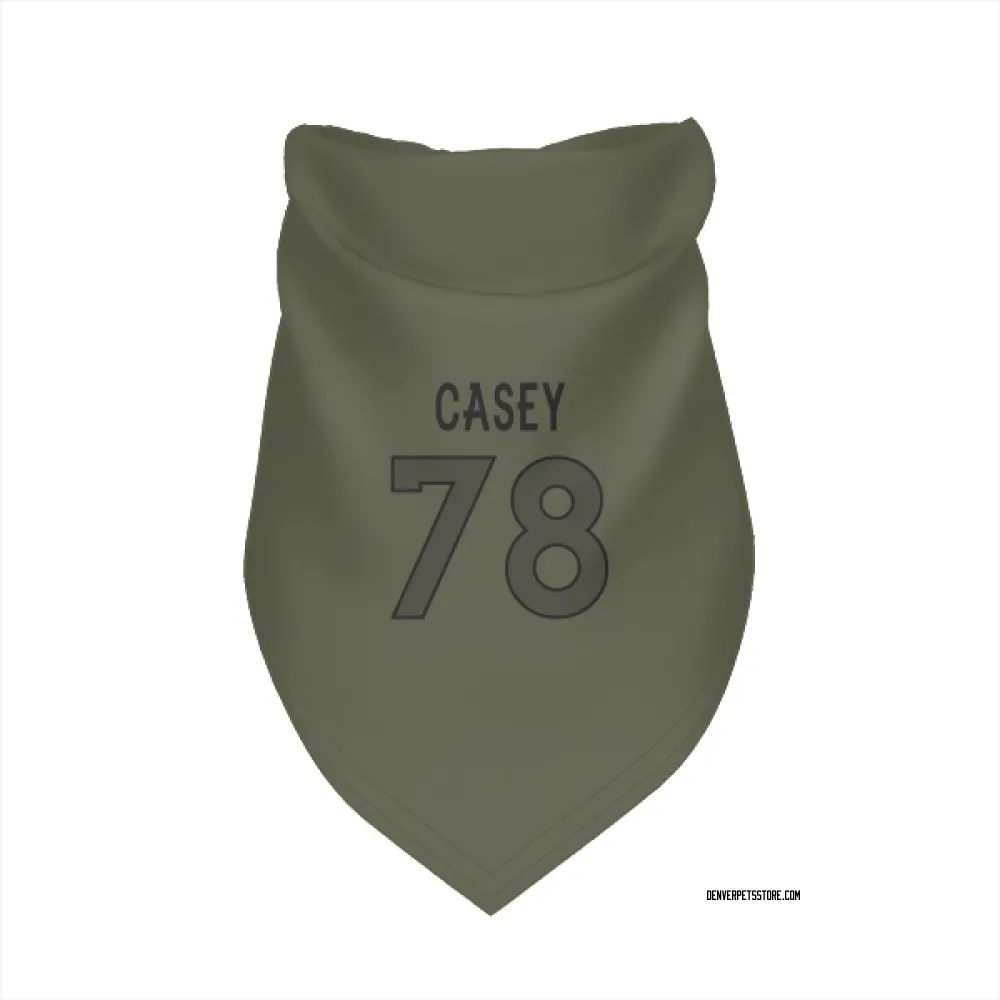 Denver Broncos Kage Casey Olive Pet Bandana for Dog & Cat