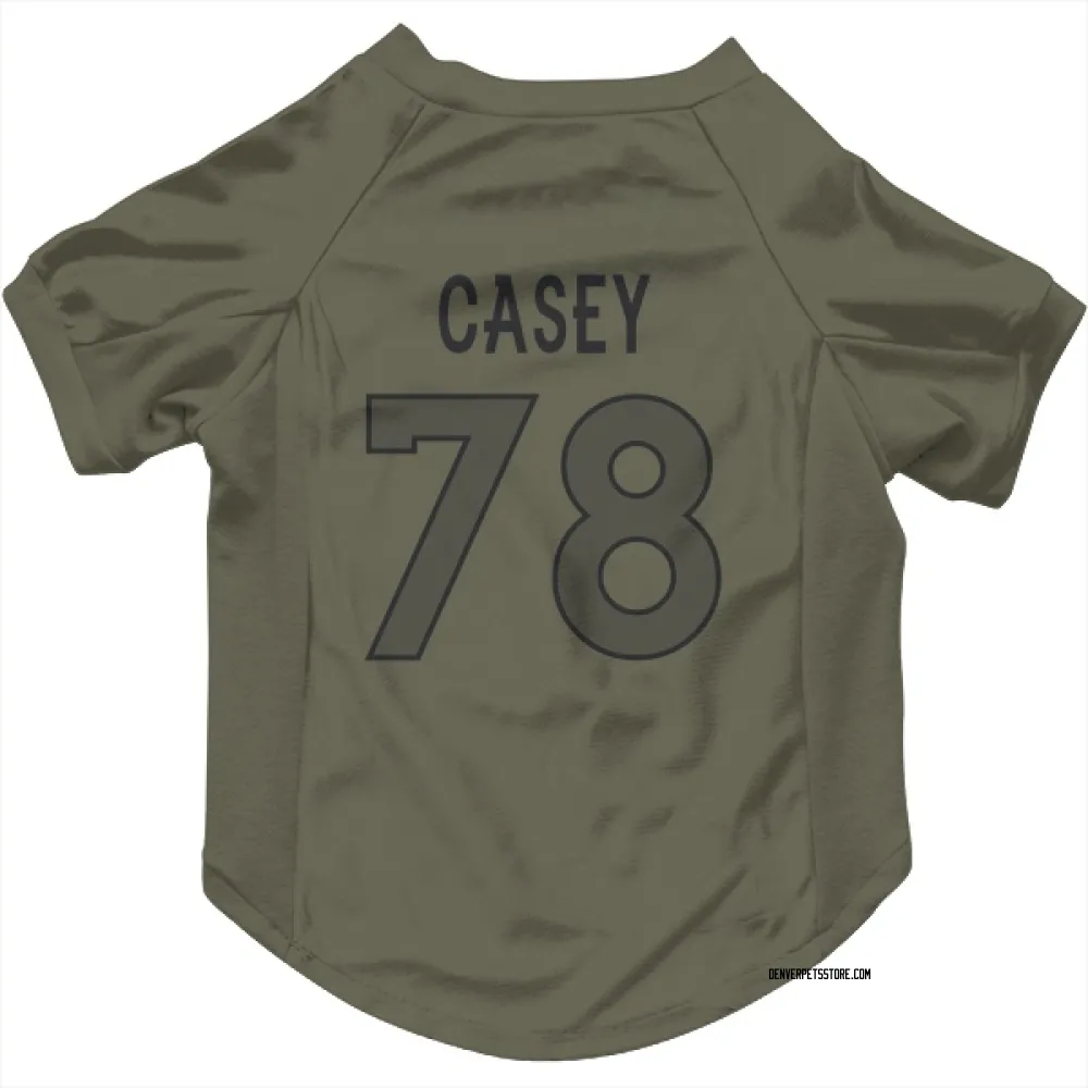 Denver Broncos Kage Casey Olive Pet Jersey for Dog & Cat