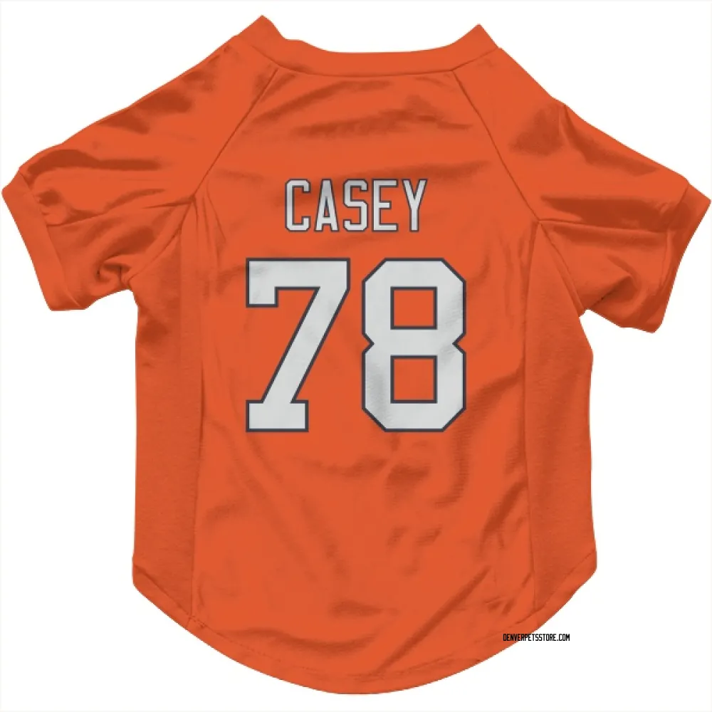 Denver Broncos Kage Casey Orange Pet Jersey for Dog & Cat