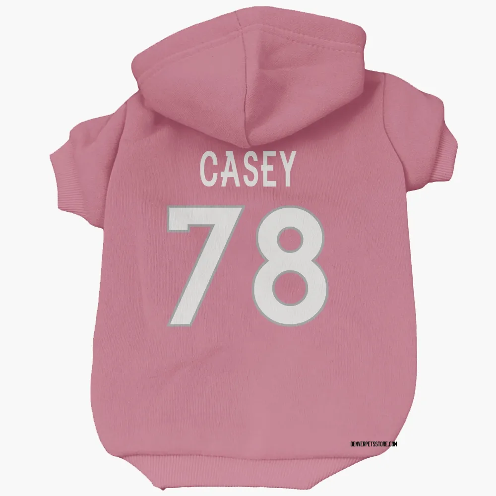 Denver Broncos Kage Casey Pink Pet Hoodie for Dog & Cat