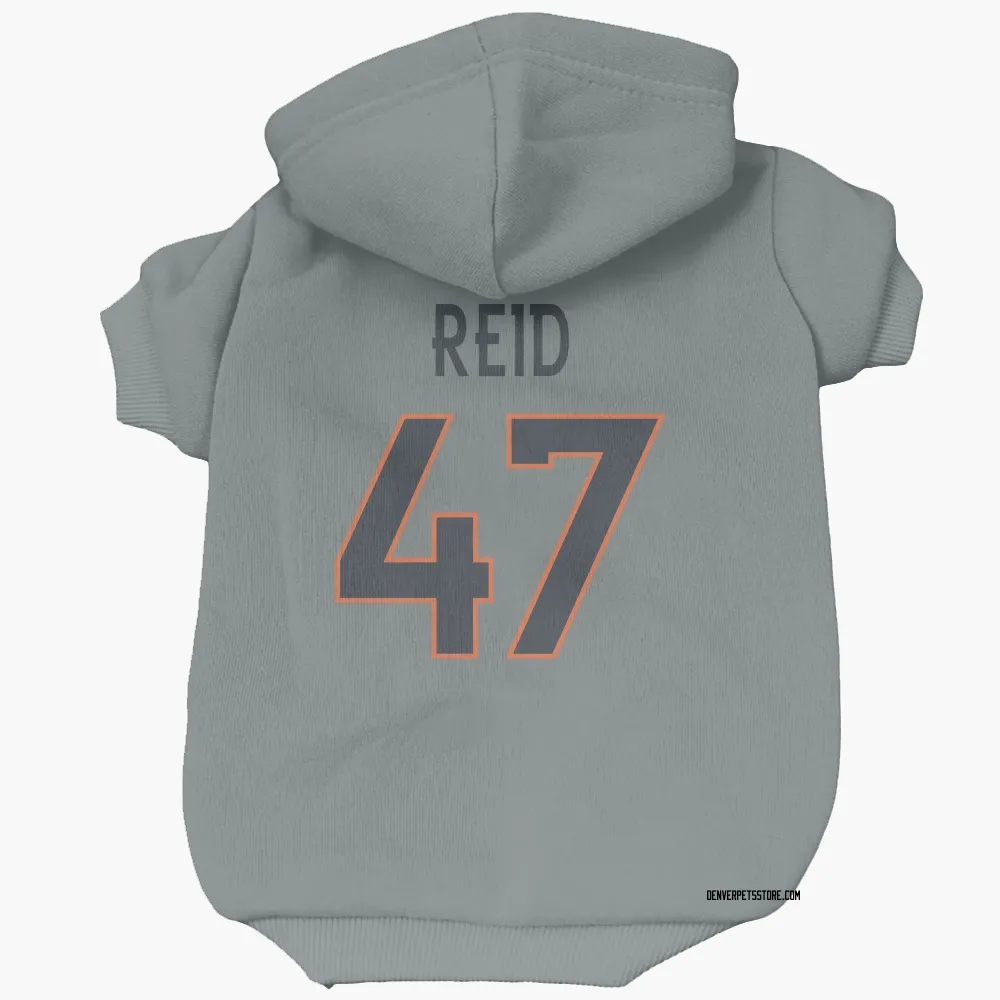Denver Broncos Karene Reid Gray Pet Hoodie for Dog & Cat