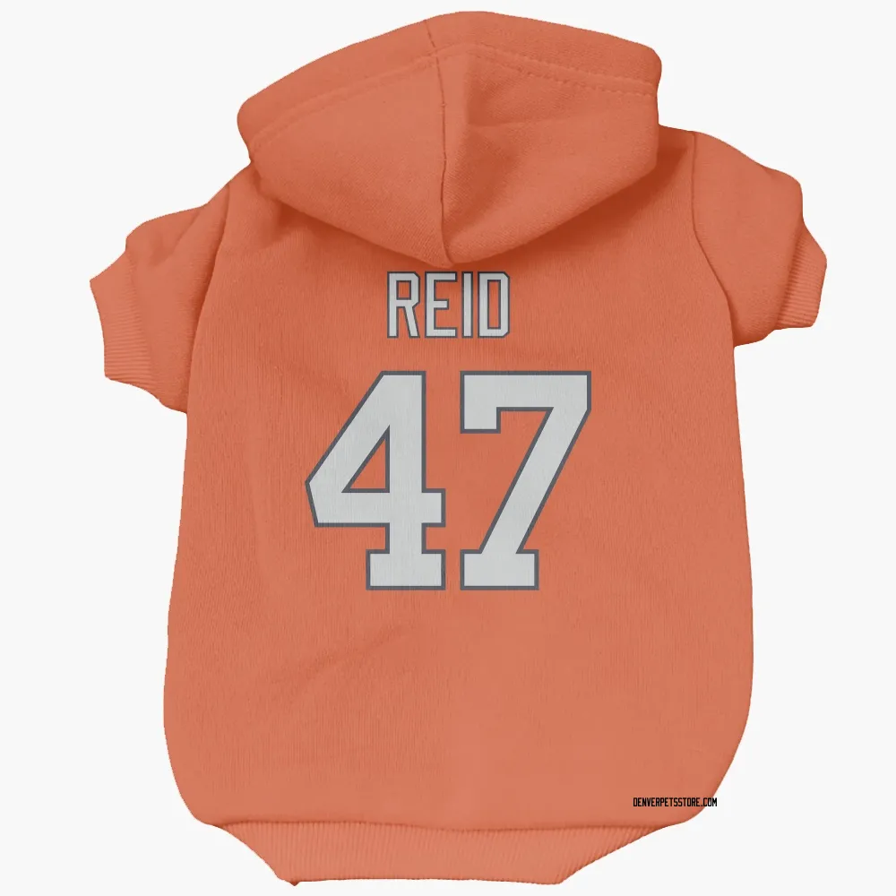 Denver Broncos Karene Reid Orange Pet Hoodie for Dog & Cat
