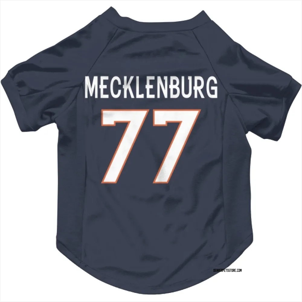 Denver Broncos Karl Mecklenburg Navy Pet Jersey for Dog & Cat