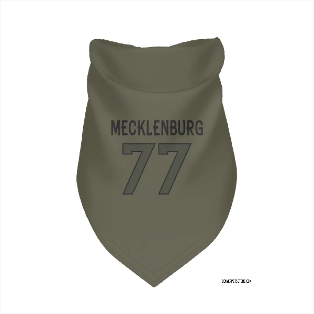 Denver Broncos Karl Mecklenburg Olive Pet Bandana for Dog & Cat