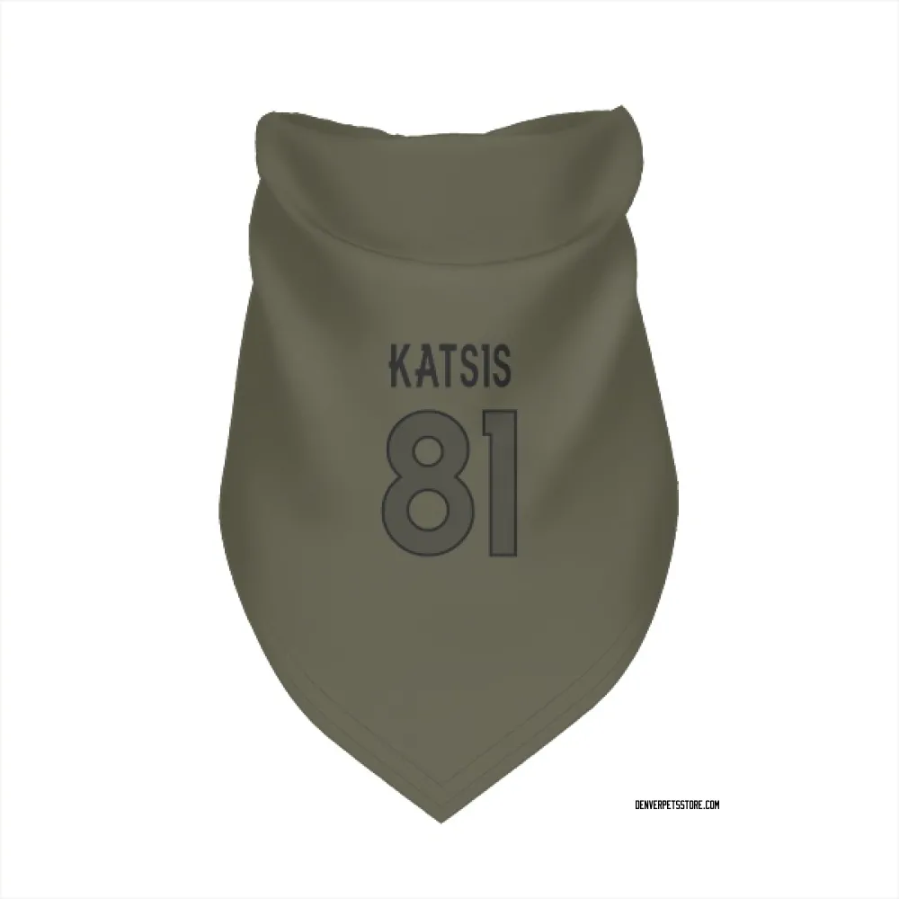 Denver Broncos Kolbe Katsis Olive Pet Bandana for Dog & Cat