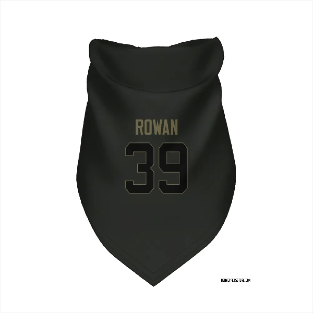 Denver Broncos Kyrese Rowan Black Service Pet Bandana for Dog & Cat