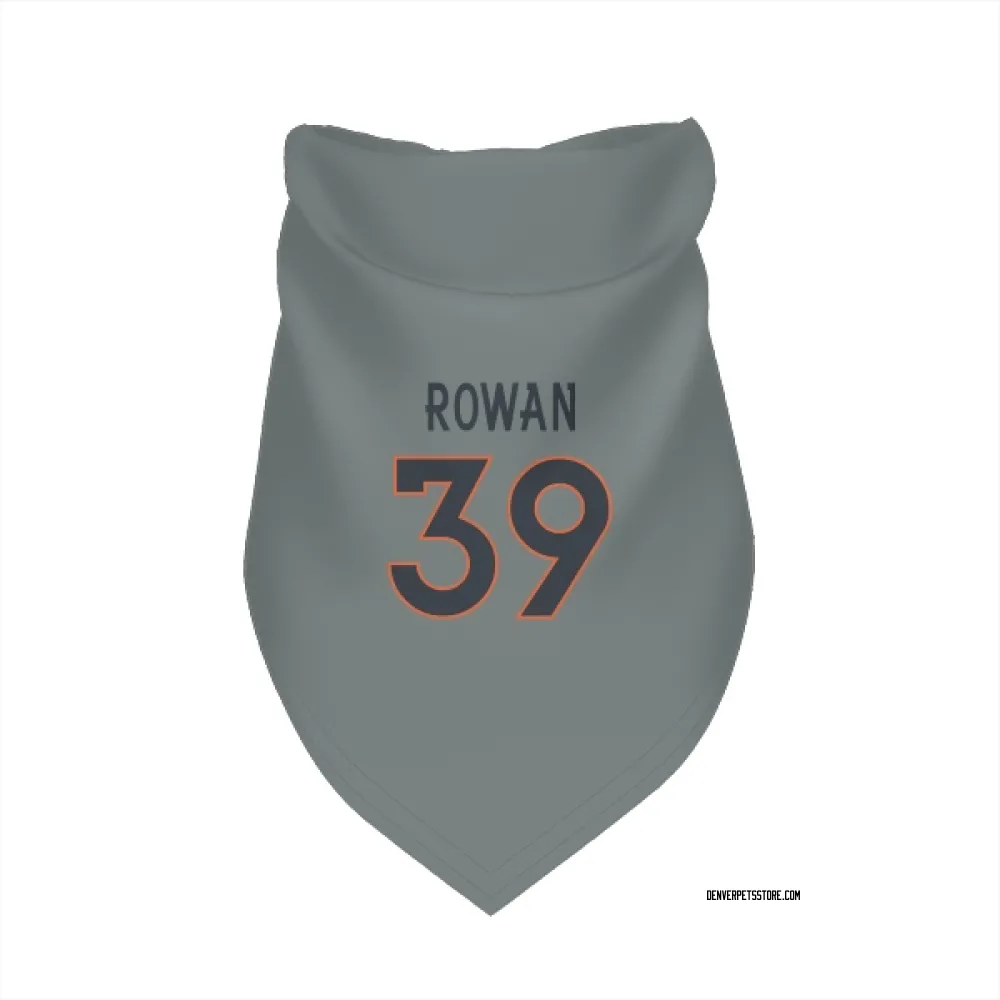 Denver Broncos Kyrese Rowan Gray Pet Bandana for Dog & Cat